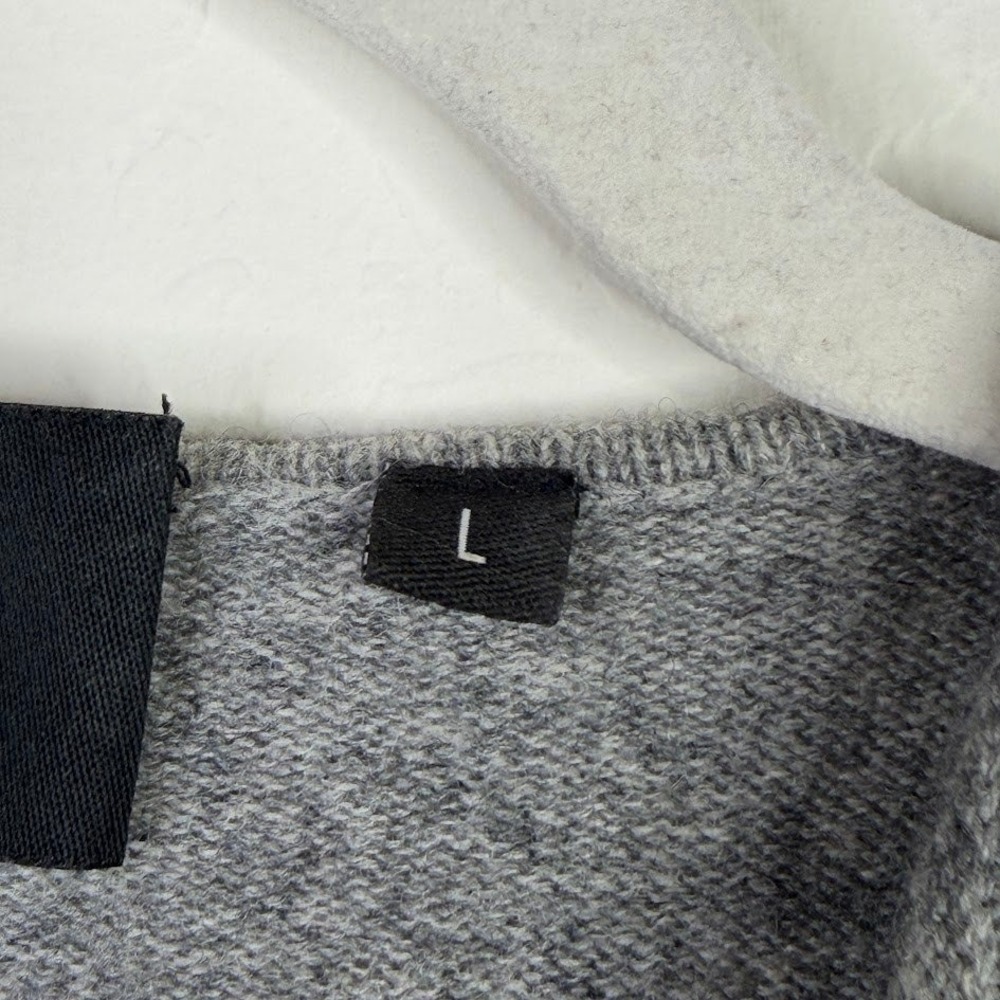 NEW Black Goat Womens Cashmere Cowl Neck Sweater Gray Quiet Luxury Capsule Large - Picture 9 of 12